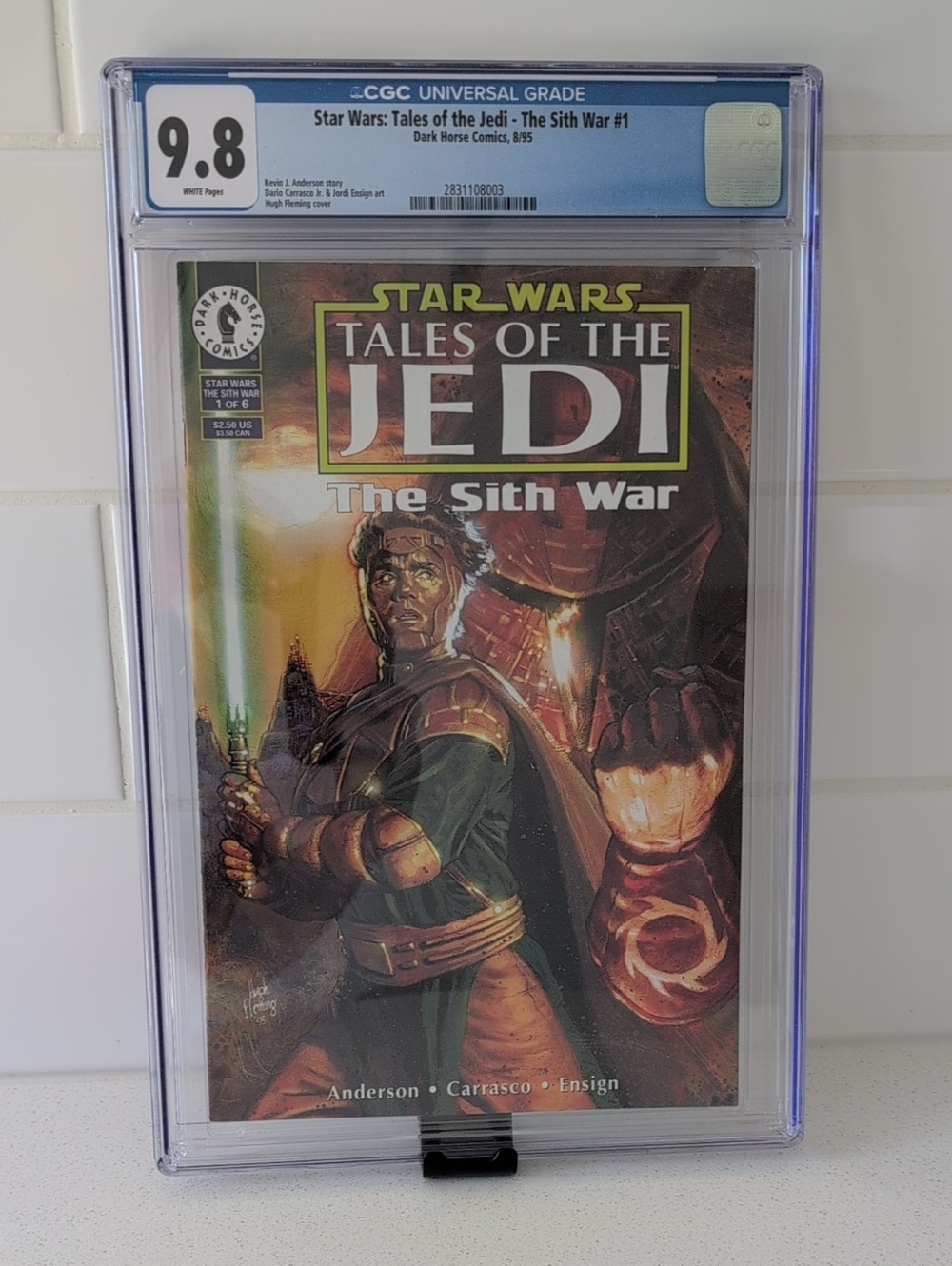 Men's Jeans - 9.8 CGC Graded Star Wars Comic Display (Blue/Gray)
